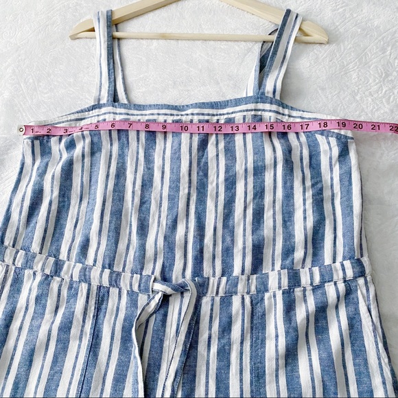 Gap Blue + White Vertical Stripe Romper - Picture 5 of 10